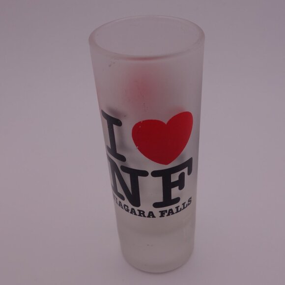 I Love Niagara Falls Smoked Shot Glass - Picture 5 of 12
